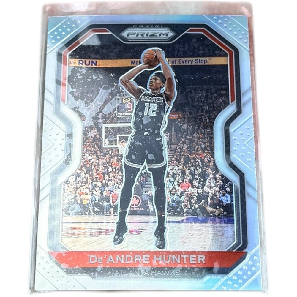 2020-21 Panini Prizm Basketball De'Andre Hunter Silver Prizm #38 Atlanta Hawks